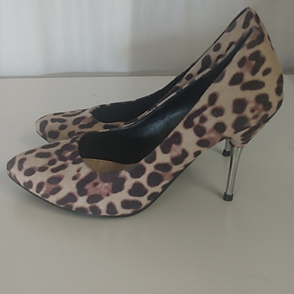 Suzyshier Leppard Women's 4" heels size 10 Brown and Black - Picture 7 of 10